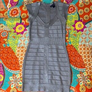Silver Bandage Dress